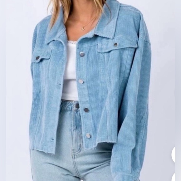 Princess Polly cropped corduroy jacket - Picture 1 of 2